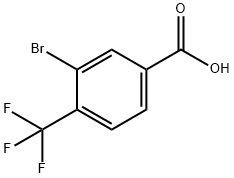 3-Bromo-4-(trifluoromethyl)benzoic acid Structure