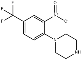 N-[2-NITRO-4-(TRIFLUOROMETHYL)PHENYL]PIPERAZINE Structure