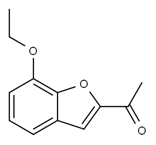 1-(7-ETHOXY-1-BENZOFURAN-2-YL)ETHANONE Structure