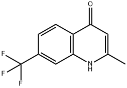 2-METHYL-7-TRIFLUOROMETHYLQUINOLIN-4-OL Structure