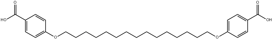 4,4'-Pentadecanediyldioxydibenzoic acid Structure
