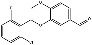 3-[(2-CHLORO-6-FLUOROBENZYL)OXY]-4-METHOXYBENZALDEHYDE Structure