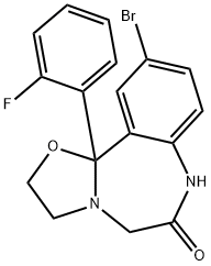 Haloxazolam Structure