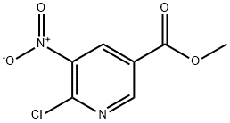 Methyl-6-chloro-5-nitronicotinate Structure