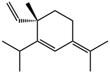 (6S)-6-ethenyl-6-methyl-1-propan-2-yl-3-propan-2-ylidene-cyclohexene Structure