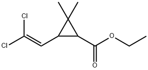 ethyl 3-(2,2-dichlorovinyl)-2,2-dimethyl-1-cyclopropanecarboxylate Structure