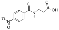 N-(4-Nitrobenzoyl)-beta-alanine Structure