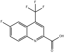 6-Fluoro-4-(trifluoromethyl)quinoline-2-carboxylic acid ,97% Structure