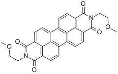 N,N'-DI(2-METHOXYETHYL)-PERYLENE-TETRACARBONIC ACID, DIAMIDE Structure