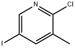 2-CHLORO-5-IODO-3-METHYLPYRIDINE Structure