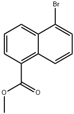 5-BROMO-NAPHTHALENE-1-CARBOXYLIC ACID METHYL ESTER Structure