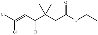 ethyl 4,6,6-trichloro-3,3-dimethyl-hex-5-enoate Structure