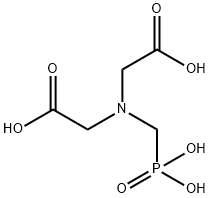 N-(Carboxymethyl)-N-(phosphonomethyl)-glycine Structure