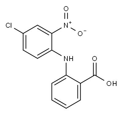 2-[(4-CHLORO-2-NITROPHENYL)AMINO]-BENZOIC ACID Structure