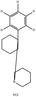 PHENCYCLIDINE-D5 HYDROCHLORIDE Structure