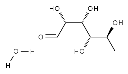 6-DEOXY-L-MANNOSE MONOHYDRATE Structure