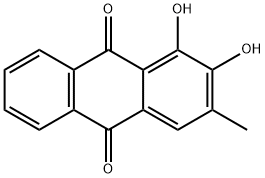 1,2-DIHYDROXY-3-METHYLANTHRAQUINONE Structure