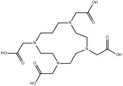 1,4,7,10-Tetrakis(carboxymethyl)-1,4,7,10-tetraazacyclotridecane Structure
