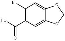6-BROMO-3,4-METHYLENEDIOXYBENZOIC ACID Structure
