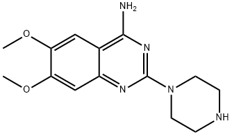 2-Piperazine-4-amino-6,7-dimethoxyquinazoline  Structure
