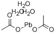 Lead acetate trihydrate Structure