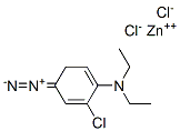 P-DIAZO-O-CHLORO-N N-DIETHYLANILINE ZINC CHLORIDE Structure