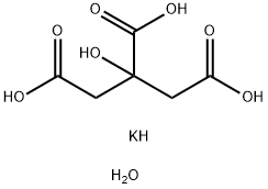 Potassium citrate monohydrate Structure