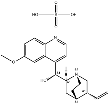 Quinine sulfate dihydrate Structure