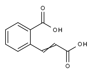 2-CARBOXYCINNAMIC ACID Structure