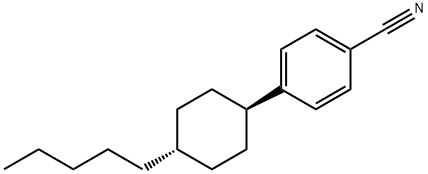 trans-4-(4-Pentylcyclohexyl)benzonitrile Structure