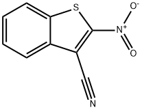Benzo[b]thiophene-3-carbonitrile, 2-nitro- (9CI) Structure