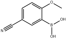 Boronic acid, (5-cyano-2-methoxyphenyl)- (9CI) Structure