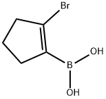 2-broMocyclopent-1-enylboronic acid Structure