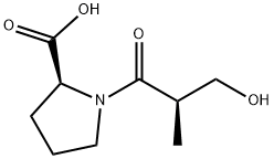 1-[(2R)-3-Hydroxy-2-Methyl-1-oxopropyl]-L-proline Structure