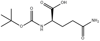 Boc-D-Glutamine Structure