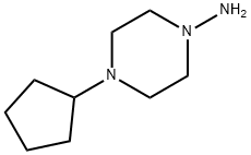 1-Amino-4-cyclopentylpiperazine Structure