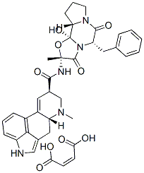 5'alpha-benzyl-12'-hydroxy-2'-methylergotaman-3',6',18-trione maleate Structure