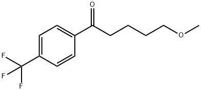 5-Methoxy-1-[4-(trifluoromethyl)phenyl]-1-pentanone Structure