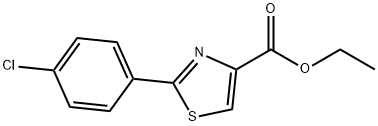 2-(4-CHLORO-PHENYL)-THIAZOLE-4-CARBOXYLIC ACID ETHYL ESTER Structure