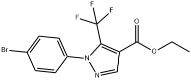 ETHYL 1-(4-BROMOPHENYL)-5-(TRIFLUOROMETHYL)PYRAZOLE-4-CARBOXYLATE Structure