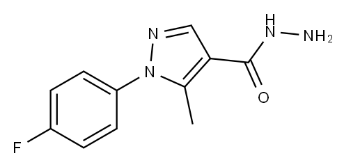 1-(4-FLUORO-PHENYL)-5-METHYL-1H-PYRAZOLE-4-CARBOXYLIC ACID HYDRAZIDE Structure