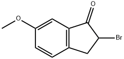 2-BROMO-6-METHOXY-1-INDANONE Structure