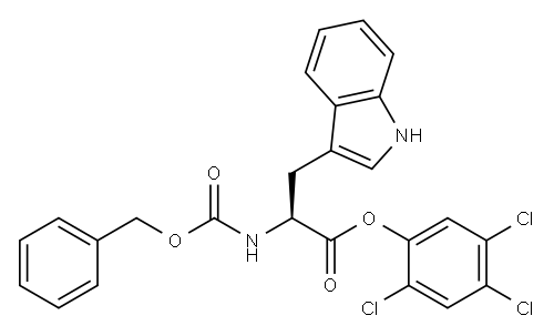 Z-L-TRYPTOPHAN 2,4,5-TRICHLOROPHENYL ESTER Structure