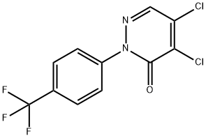 4,5-DICHLORO-2-[4-(TRIFLUOROMETHYL)PHENYL]PYRIDAZIN-3(2H)-ONE Structure