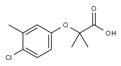 2-(4-CHLORO-3-METHYL-PHENOXY)-2-METHYL-PROPIONIC ACID Structure