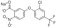5-(2-Chloro-4-(trifluoro-methyl)phenoxy)-2-nitro-benzoic acid sodium salt Structure