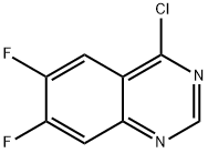 4-CHLORO-6,7-DIFLUOROQUINAZOLINE Structure