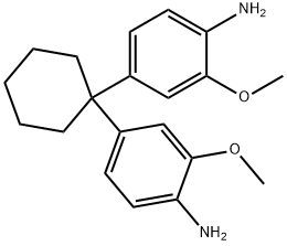 1,1-bis(3-methoxy-4-aminophenyl)cyclohexane Structure