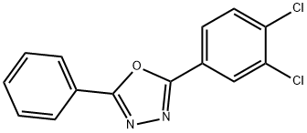 2-(3,4-dichlorophenyl)-5-phenyl-1,3,4-oxadiazole Structure
