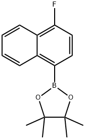 2-(1-FLUORONAPHTHALEN-4-YL)-4,4,5,5-TETRAMETHYL-1,3,2-DIOXABOROLANE Structure